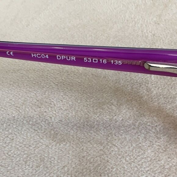 COPY - COPY - NWT HARD CANDY EYEGLASSES HC04 DPUR 53 16 135 PURPLE FRAMES NEW L… - Picture 7 of 9